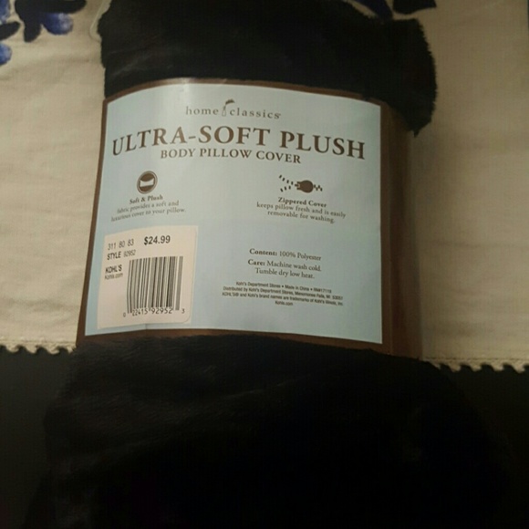 Body pillow covers black home classics