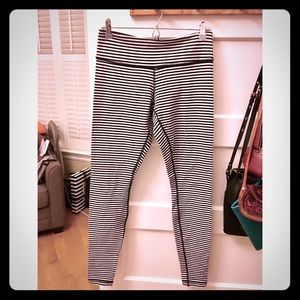 Rare striped lily lemon leggings