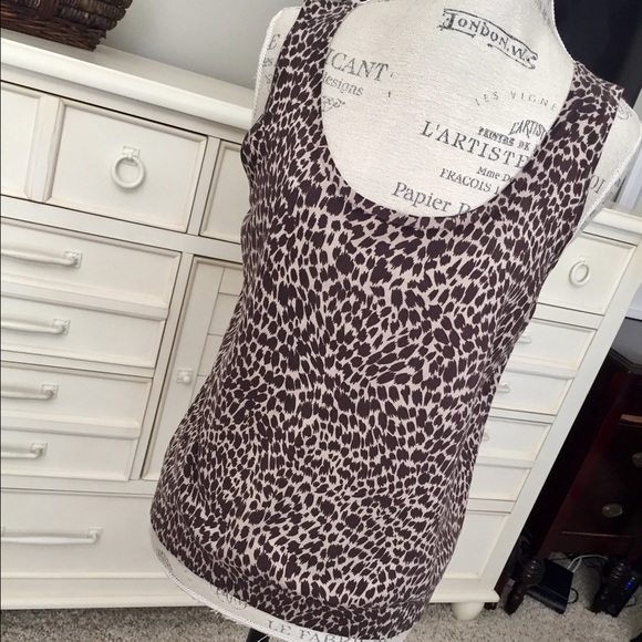 Josephine Chaus animal print sleeveless tank top