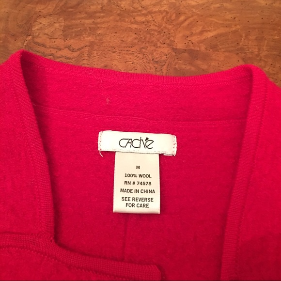 🎉SALE Red Wool Cache Jacket - Picture 2 of 4