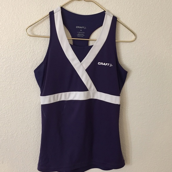 Craft cycling jersey tank with pockets