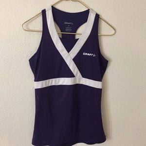 Craft cycling jersey tank with pockets