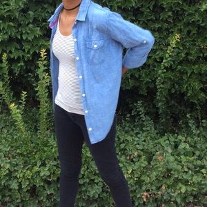 Lightweight Jean button up