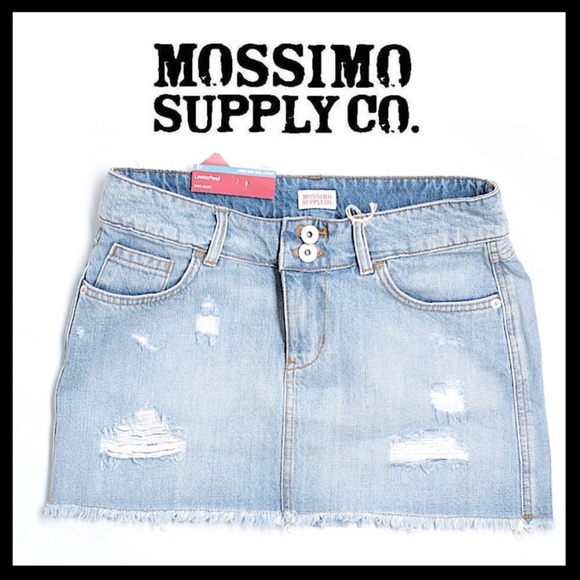 MOSSIMO SUPPLY CO. Lowest Rise Mini  Denim Skirt
