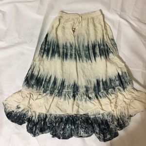 Boho high low maxi skirt MEDIUM