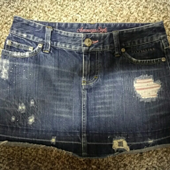 American Eagle jean mini skirt - Picture 1 of 2