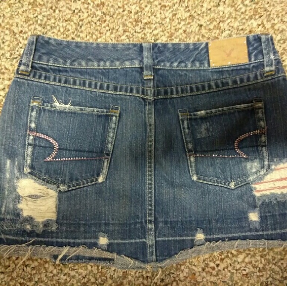 American Eagle jean mini skirt - Picture 2 of 2