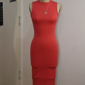 Pink Sleeveless Bodycon Dress