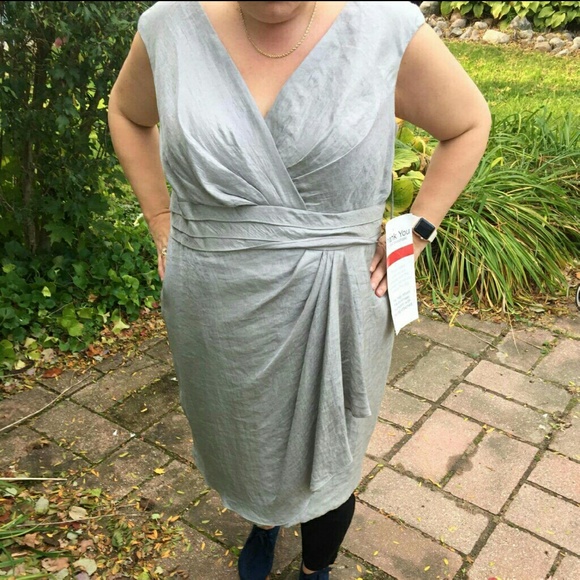 London Times Grey Dress. NWT. Plus Size. 20W.