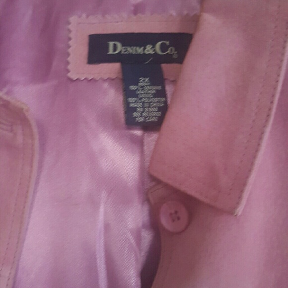 Demi & Co pink leather jacket