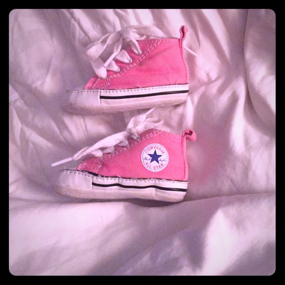 Baby Pink Converse (size 1)