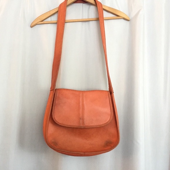 Coach Soho Legacy Purse Vintage Orange Leather Bag