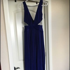 BCBG navy formal gown