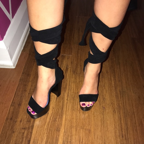 Jeffrey Campbell for Free People wrap around pumps
