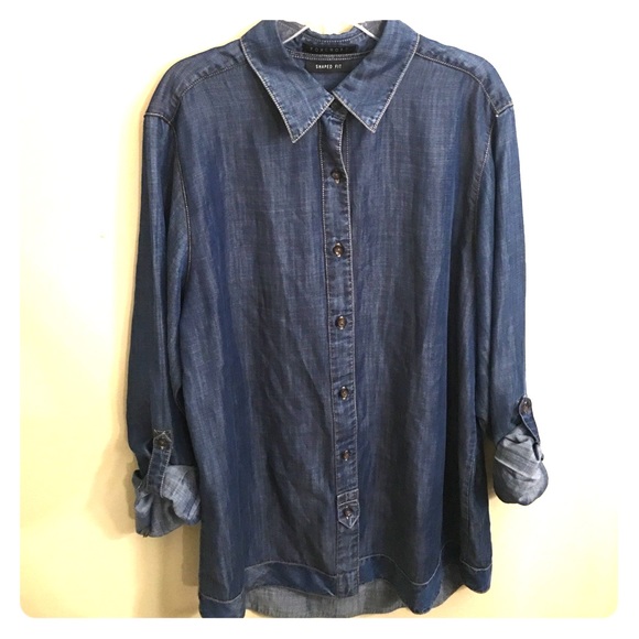 foxcroft denim shirt