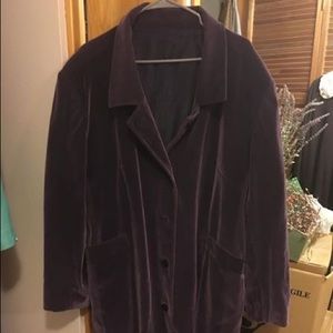 Slightly Used Purple Velvet Coat