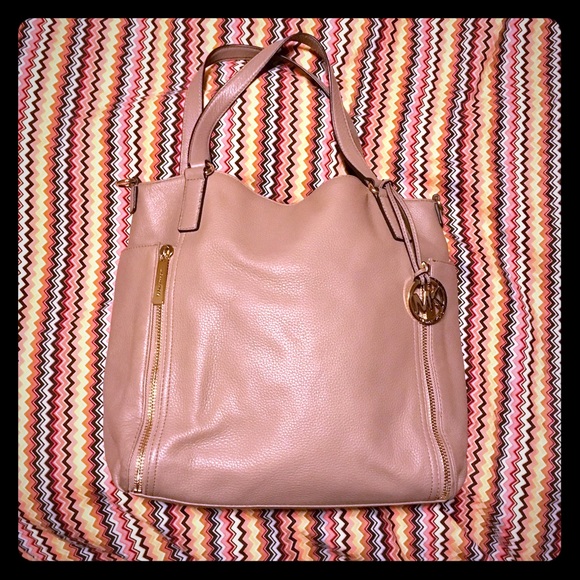 Michael Kors Dune Taupe Leather Satchel Tote NWOT