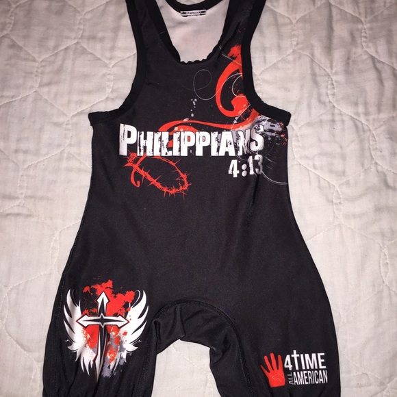 Kids wrestling singlet