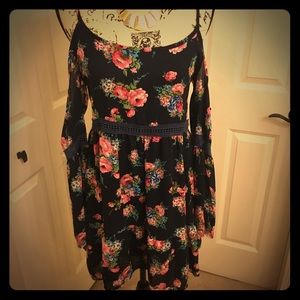 Cold Shoulder Printed Dress