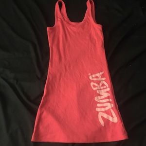 Coral Zumba instructor tank Medium
