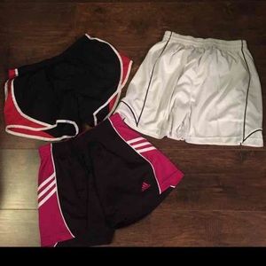 5 pair of Athletic shorts sizes small and medium