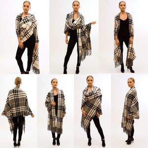 BLEN MODA CASHMERE Scarf Pancho