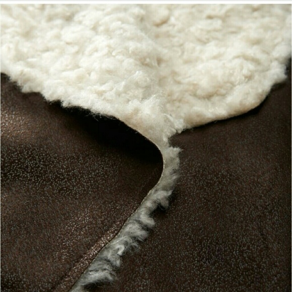 NWT Faux suede and shearling fur jacket - Picture 4 of 4