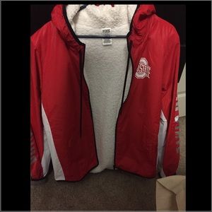 Victoria's Secret pink Ohio State jacket