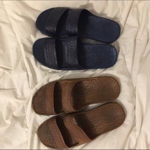 Two pairs of JESUS SANDALS