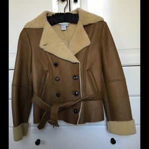 Worth Shearling Bomber Jacket