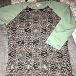 Xs Lularoe Randy baseball shirt.