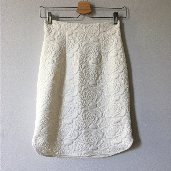 Weston Wear White Rose Skirt