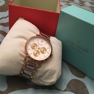 Kate spade rose gold, gold and silver watch