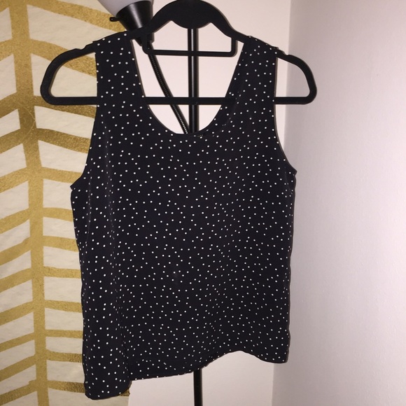 Kasper & Company ASL polka dot tank top