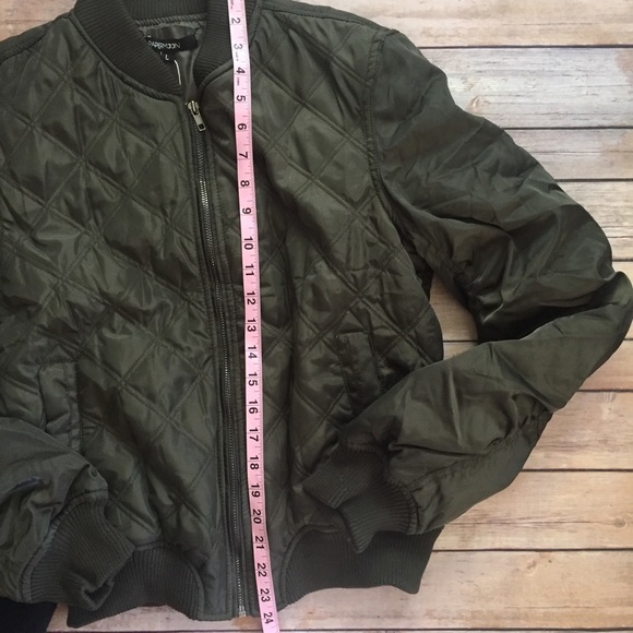 πLAST 1!!! S/M Olive Green Plush Bomber Jacket - Picture 4 of 4