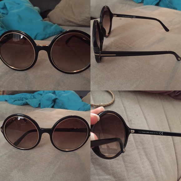 Tom Ford Carrie Oversized Round Sunglass - Picture 3 of 4
