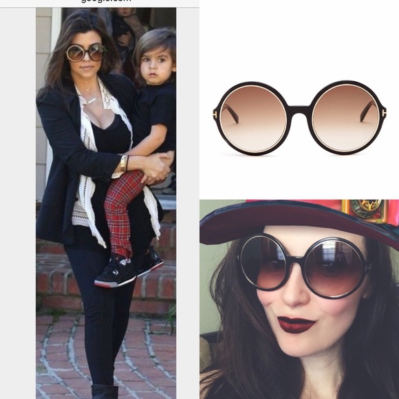 Tom Ford Carrie Oversized Round Sunglass - Picture 4 of 4