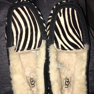 Zebra UGG Moccasins