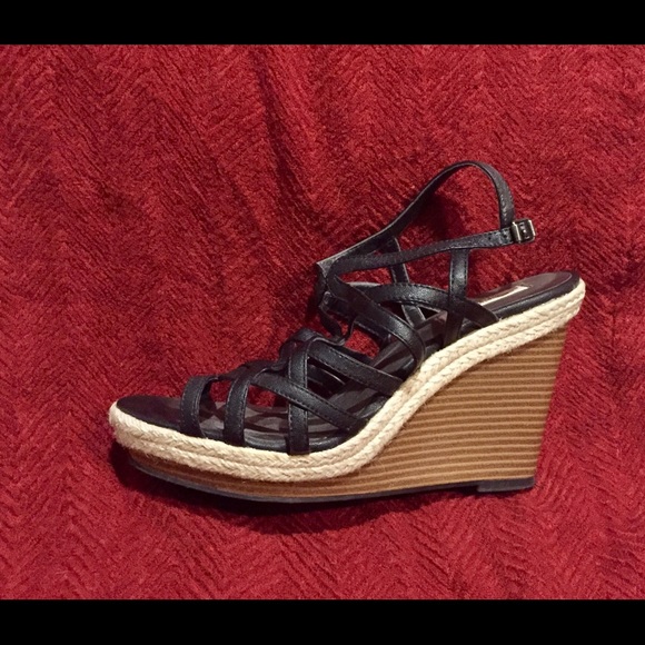 Simply Vera high heeled wedge/platform sandal