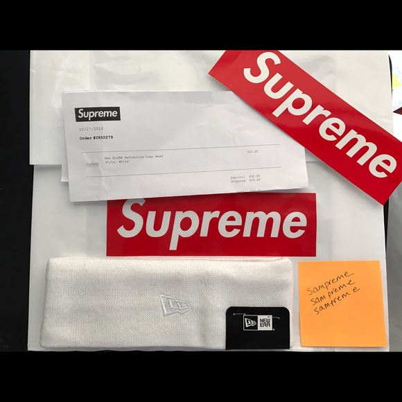 [BRAND NEW] SUPREME New Era Reflective Headband - Picture 2 of 2