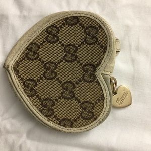 Gucci heart coin purse