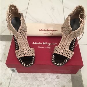 Ferragamo suede sandals