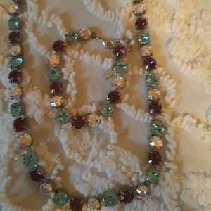 Swarovski Crystal Necklace and Bracelet