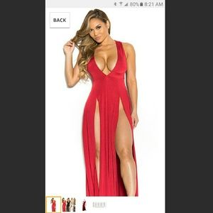 Tank dress with 2 high slits