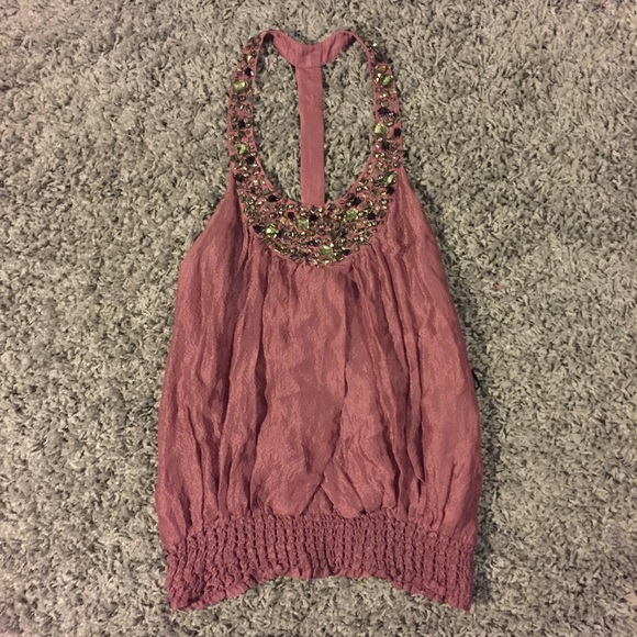 Purple blinded blouse