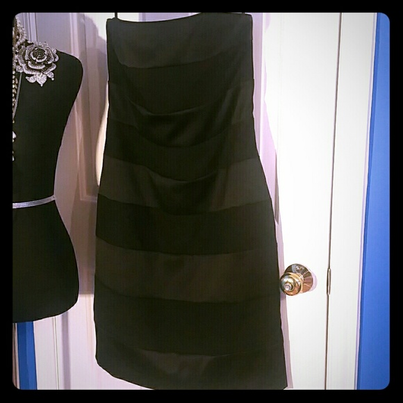 Black convertable mini dress