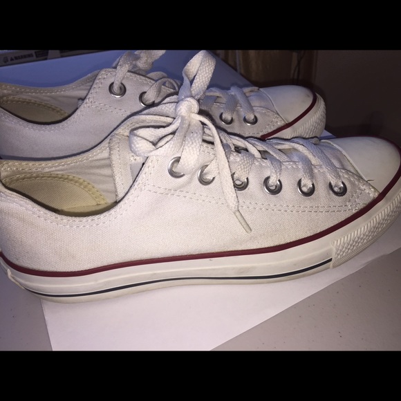White converse hardly worn