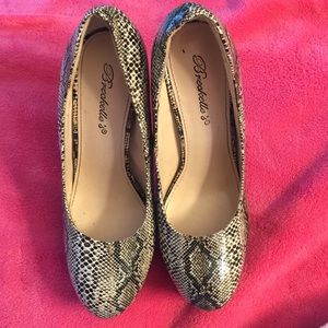 Snake Print Heels