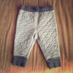 Grey quilted pants