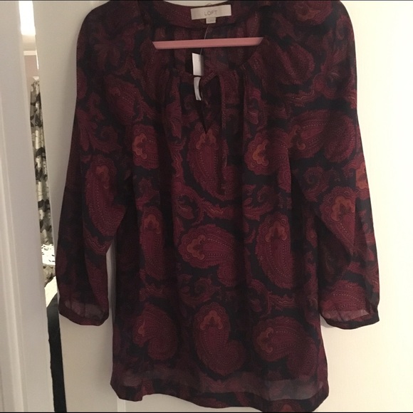 BNWT LOFT Paisley Top M